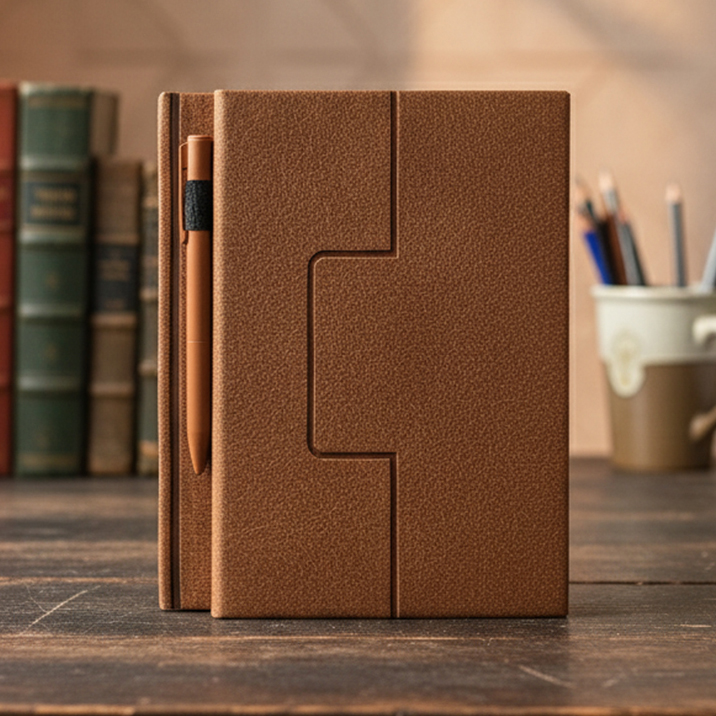 Premium Executive Notebook with Built-in Pen Holder