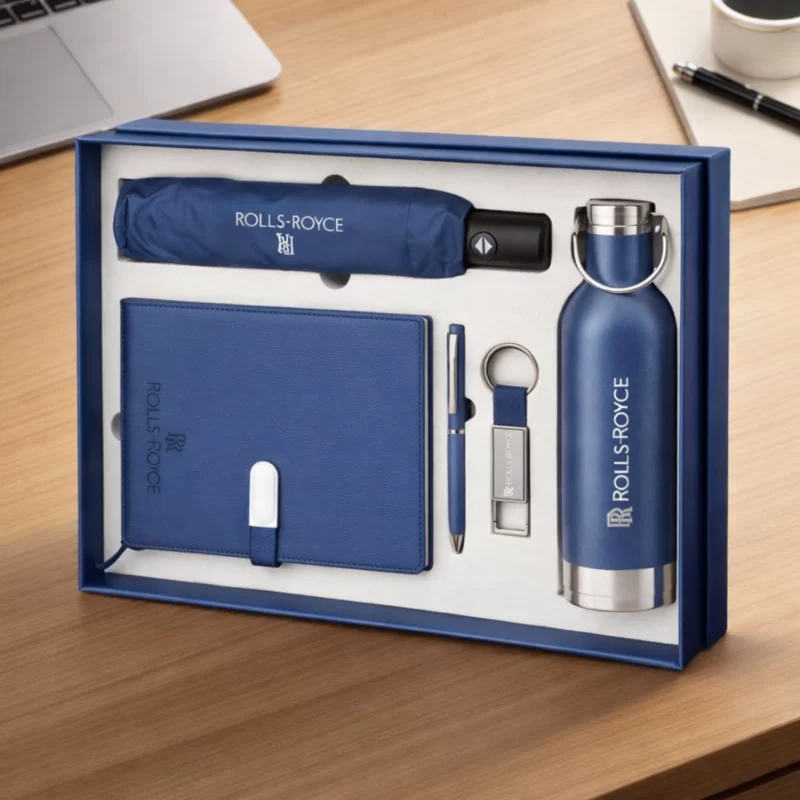 A-5 Notebook, Ball Pen, Key Chain, 470ml Bottle, Umberalla & 192 Page in Notebook
