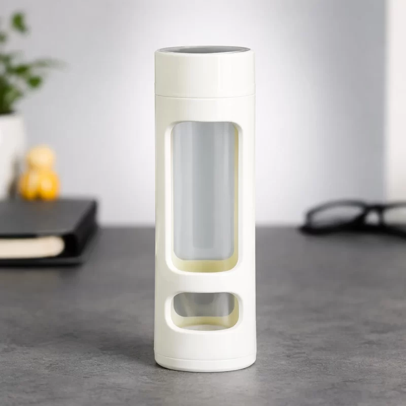 Premium Borosilicate Glass Tea Infuser Bottle – 450 ML
