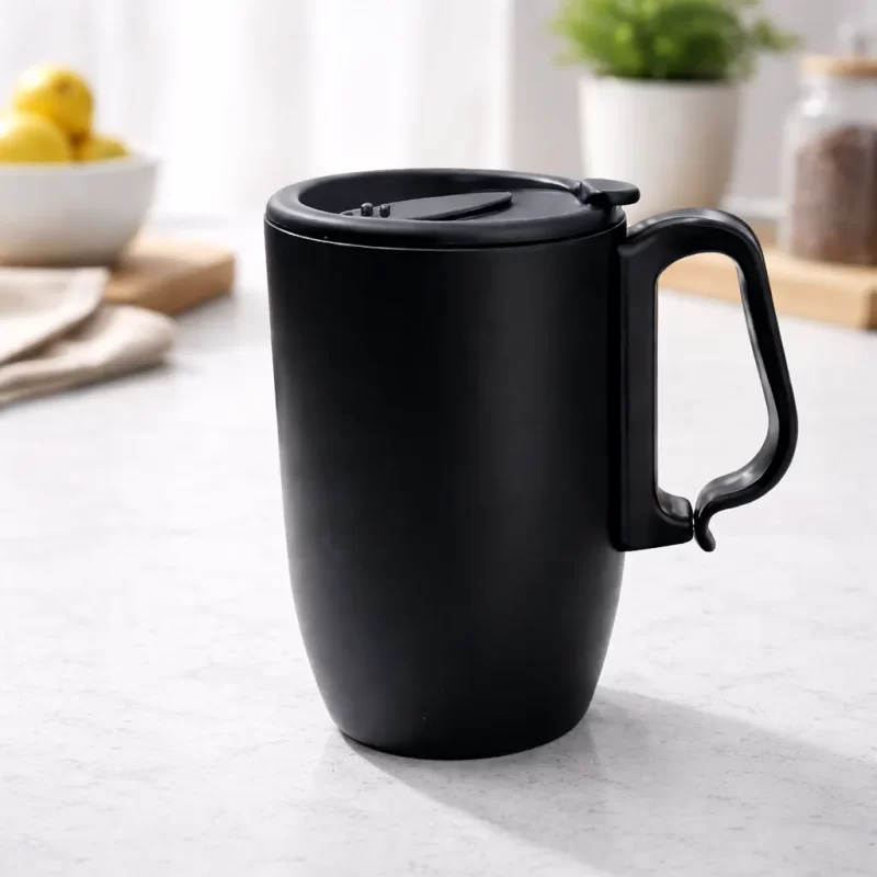 Matte Black Stainless Steel Double Wall Mug – 300 ML