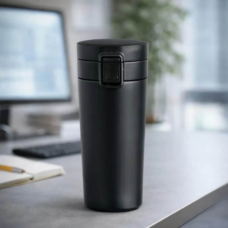 Premium Matte Black Stainless Steel Travel Tumbler