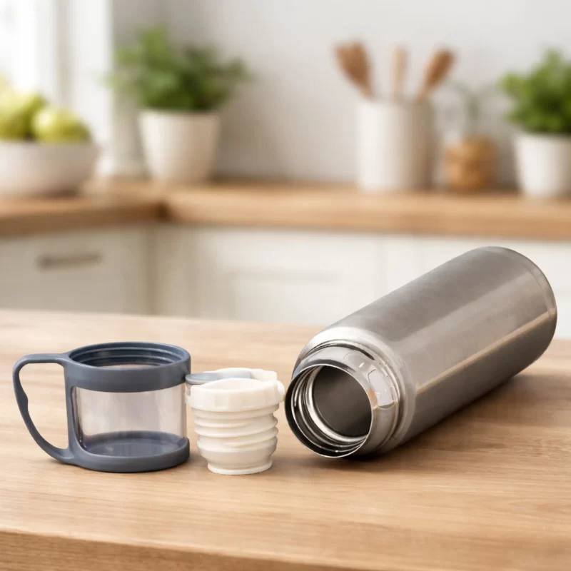 Premium Stainless Steel Vacuum Insulated Bottle with Cup Lid
