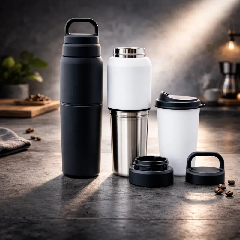 Stainless Steel Hot & Cold Bottle with Mug